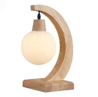 Настольная лампа из дерева: простая и стильная идея для своего мастерского
